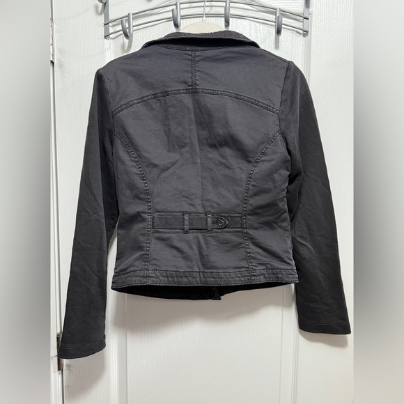 Marrakech Anthropologie Kacey Asymmetrical Zip Up Utility Jacket Women’s S Biker - Picture 3 of 16